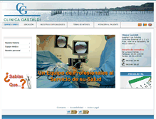 Tablet Screenshot of clinicagastaldi.com